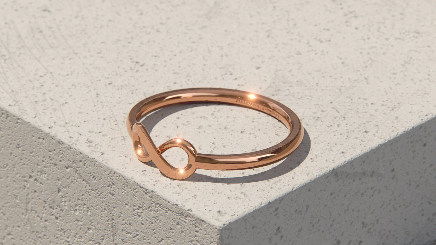 Infinity Ring - 9ct Rose Gold