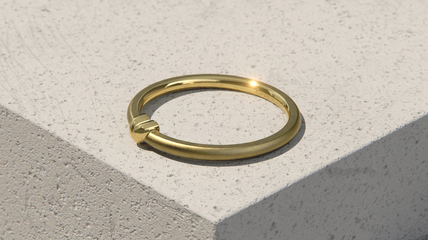 Dainty Heart Ring - 9ct Gold